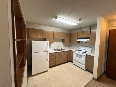 Sharp View Kitchen Stove and Refrigerator View