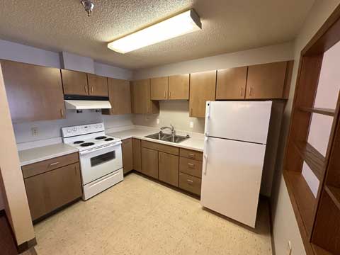 Sharp View Kitchen View to Refrigerator and Stove